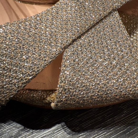 Kate Spade Glitter Silver Heels  7.5 - Picture 4 of 11